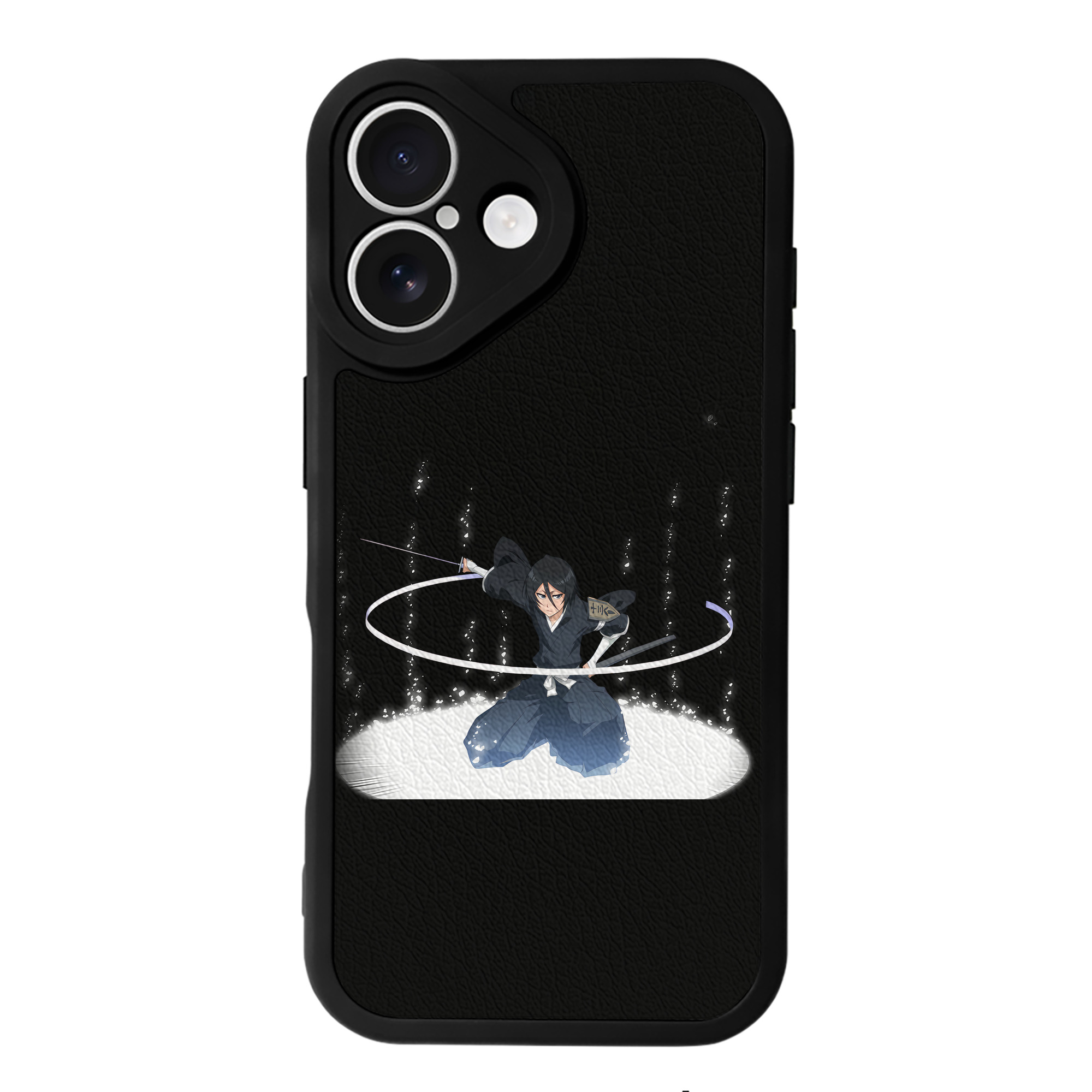 （画像用） ブリーチ 朽木ルキア BLEACH Kuchiki Rukia 【iPhone 16シリーズ対応】シリコンスマホケース（レザー調） 材質：シリコン